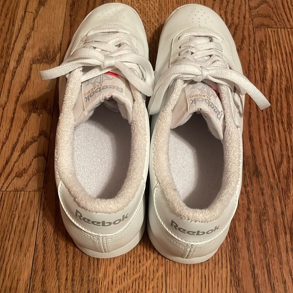 Reebok Womens Princess Shoe Size 9.5 White Lace Up, Synthetic Leather Upper NEW - Picture 8 of 14